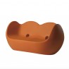 DIVANETTO A DONDOLO BLOSSY BLO086 - In polietilene nel colore Arancio Zucca FC. Anche per spazi all'aperto.