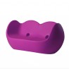 DIVANETTO A DONDOLO BLOSSY BLO086 - In polietilene nel colore Fucsia FU. Anche per spazi all'aperto.