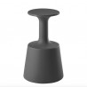 SGABELLO DRINK DRI075 - Alto 75 cm, realizzato in polietilene Grigio Elefante FG anche per esterno.
