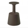 SGABELLO DRINK DRI075 - Alto 75 cm, realizzato in polietilene Marrone Cioccolato FE anche per esterno.