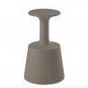 SGABELLO DRINK DRI075 - Alto 75 cm, realizzato in polietilene Grigio Argilla FJ anche per esterno.