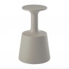 SGABELLO DRINK DRI075 - Alto 75 cm, realizzato in polietilene Grigio Tortora FP anche per esterno.