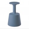 SGABELLO DRINK DRI075 - Alto 75 cm, realizzato in polietilene Blu Polvere FL anche per esterno.
