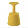 SGABELLO DRINK DRI075 - Alto 75 cm, realizzato in polietilene Giallo Zafferano FB anche per esterno.