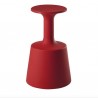 SGABELLO DRINK DRI075 - Alto 75 cm, realizzato in polietilene Rosso Fiamma FD anche per esterno.