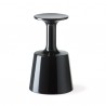 SGABELLO DRINK DRI075 - Alto 75 cm, realizzato in polietilene laccato lucido Nero Glamour anche per esterno.