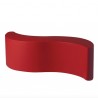 PANCA WAVE WVE045 - Realizzata in polietilene nel colore standard Rosso Fiamma FD. Da 160 cm, anche per esterno.