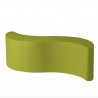 PANCA WAVE WVE045 - Realizzata in polietilene nel colore standard Verde Lime FR. Da 160 cm, anche per esterno.