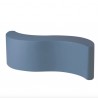 PANCA WAVE WVE045 - Realizzata in polietilene nel colore standard Blu Polvere FL. Da 160 cm, anche per esterno.