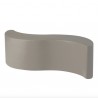 PANCA WAVE WVE045 - Realizzata in polietilene nel colore standard Grigio Tortora FP. Da 160 cm, anche per esterno.