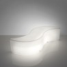PANCA WAVE WVE045 - Realizzata in polietilene nel colore luminoso Bianco LA. Da 160 cm, anche per esterno.