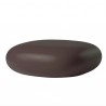 POUF CHUBBY LOW POGGIAPIEDI - Seduta in polietilene nel colore standard Marrone Cioccolato FE, anche per Outdoor.