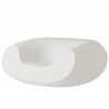 POLTRONA LOUNGE CHUBBY WCH056 - Seduta in polietilene nel colore standard Bianco Latte FT, anche da giardino