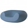 POLTRONA LOUNGE CHUBBY WCH056 - Seduta in polietilene nel colore standard Blu Polvere FL, anche da giardino