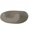 POLTRONA LOUNGE CHUBBY WCH056 - Seduta in polietilene nel colore standard Grigio Argilla FJ, anche da giardino