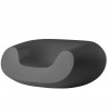 POLTRONA LOUNGE CHUBBY WCH056 - Seduta in polietilene nel colore standard Grigio Elefante FG, anche da giardino