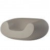 POLTRONA LOUNGE CHUBBY WCH056 - Seduta in polietilene nel colore standard Marrone Cioccolato FE, anche da giardino
