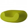 POLTRONA LOUNGE CHUBBY WCH056 - Seduta in polietilene nel colore standard Verde Lime FR, anche da giardino