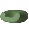 POLTRONA LOUNGE CHUBBY WCH056 - Seduta in polietilene nel colore standard Verde Malva FV, anche da giardino
