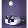 POLTRONA LOUNGE CHUBBY WCH056 - Seduta in polietilene nel colore standard Bianco Latte FT, anche da giardino