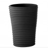 Vaso S-Pot - Realizzato in polietilene nel colore Grigio Elefante FG. Disponibile in due misure.