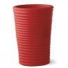 Vaso S-Pot - Realizzato in polietilene nel colore Rosso Fiamma FD. Disponibile in due misure.