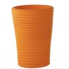 Vaso S-Pot - Realizzato in polietilene nel colore Arancione Zucca FC. Disponibile in due misure.