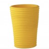 Vaso S-Pot - Realizzato in polietilene nel colore Giallo Zafferano FB. Disponibile in due misure.