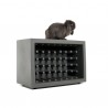 Portabottiglie Bachus WBA055 - In polietilene nel colore Grigio Elefante FG. Fino a 40 bottiglie.