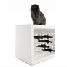 Portabottiglie Bachus WBA055 - In polietilene nel colore Bianco Latte FT, fino a 40 bottiglie.