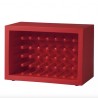 Portabottiglie Bachus WBA055 - In polietilene nel colore Rosso Fiamma FD. Fino a 40 bottiglie