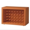Portabottiglie Bachus WBA055 - In polietilene nel colore Arancione Zucca FC. Fino a 40 bottiglie