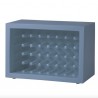 Portabottiglie Bachus WBA055 - In polietilene nel colore Blu Polvere FL. Fino a 40 bottiglie