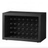 Portabottiglie Bachus WBA055 - In polietilene nel colore Nero FH. Fino a 40 bottiglie