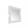Specchio Pixel PIX080 - Cornice in polietilene nel colore Bianco Latte FT. 80 x 80, anche per esterno.