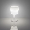 Portabottiglie Light Drink DRL075 - In polietilene nel colore Bianco Luminoso LA, con lampadina o LED. Da 45 x 75 cm