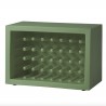 Portabottiglie Bachus WBA055 - In polietilene nel colore Verde Malva FV. Fino a 40 bottiglie