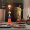Lampada da tavolo Otello Mini - In alluminio multicolore  dal diametro di 13 cm ed altezza 50 cm.