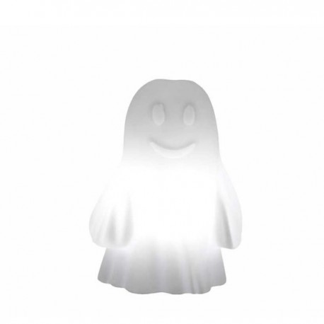 Lampada da tavolo Rudy - In polietilene nel colore Bianco Luminoso con lampadina oppure LED.