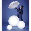 Lampada Globo Outdoor - In polietilene nel colore Bianco luminoso in finitura lucida o opaca, varie misure.