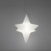Lampada Sirio a sospensione - In polietilene nel colore Bianco Luminoso , ideale per ogni ambiente anche all'aperto.