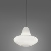 Lampada Sunday a sospensione - In polietilene nel colore Bianco Luminoso. Per ambienti indoor.