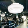Lampada Ufo a sospensione - Realizzata in polietilene nel colore Bianco Luminoso, disponibile in due dimensioni differenti.