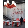 Lampada Crown of Love a sospensione - In polietilene nel colore Rosso Fiamma FD. 