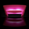 Divano Rap Chair - in polietilene nel colore standard Fucsia Luminoso LU. Accessorio cuscino in poliuretano.