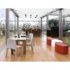 Panca Soft Snake modulare - In morbido poliuretano nei colori Rosso Soft. Ignifugo ed adatto all'Outdoor.