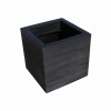 Vaso Quadra - Realizzato in polietilene nel colore Nero FH. Da 45 x 45 oppure 55 x 55