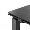 TAVOLO ALLUNGABILE AIRPORT CB/4011 - Gambe in metallo Grigio Opaco P16 e piano in ceramica Stone P133