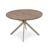 Tavolo Giove CB/4739 - Struttura in metallo Nocciola Opaco P328 e piano in legno Deco Nocciola P17W.
