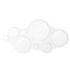 Specchio Bubbles CB/5029 - Struttura in legno Bianco Lucido P64 e specchi in vetro GMR. Da cm 89 x 51,5